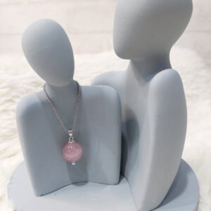 天然老礦粉水晶項鍊