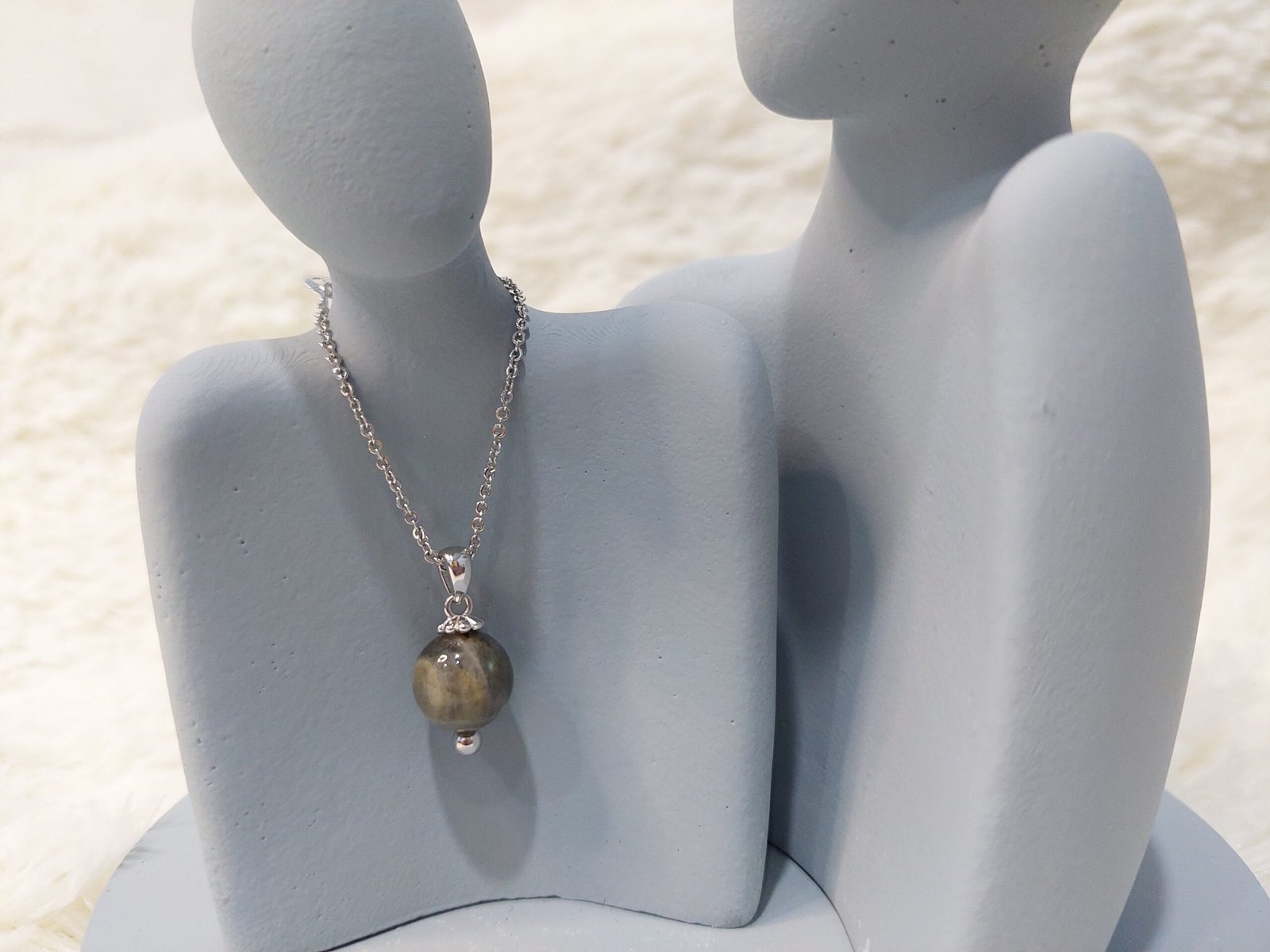 天然拉長石項鍊