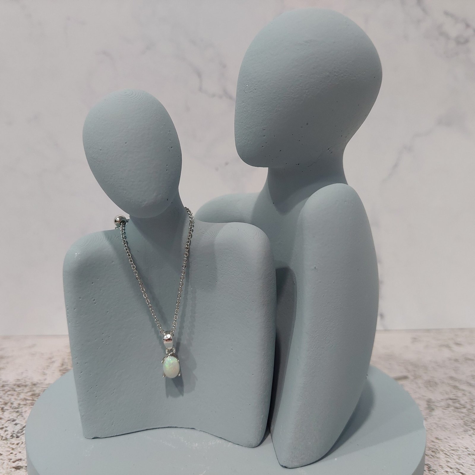 天然彩蛋白石項鍊