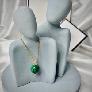 天然孔雀石項鍊