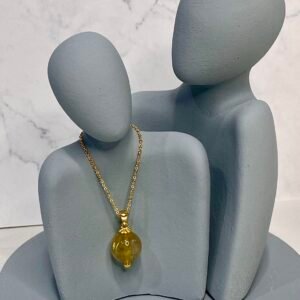 天然金髮晶項鍊