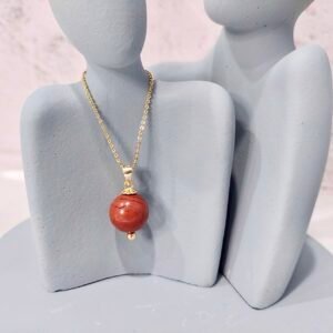 天然紅碧玉項鍊