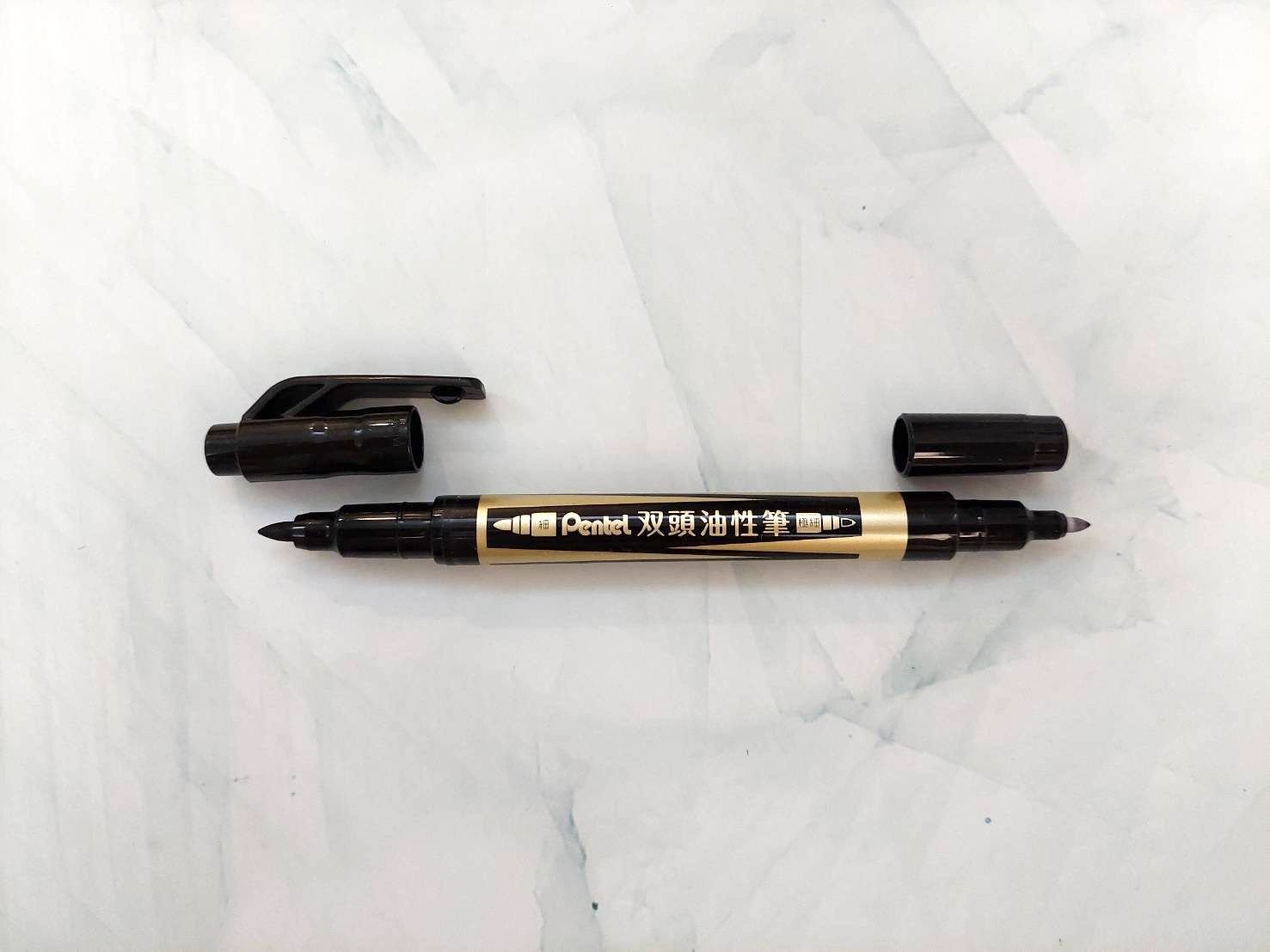Pentel 飛龍牌雙頭油性筆 2